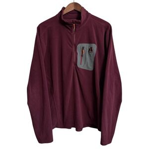 Eddie Bauer First Ascent fleece pullover men's XL Expedition Outfitter 1/4 zip